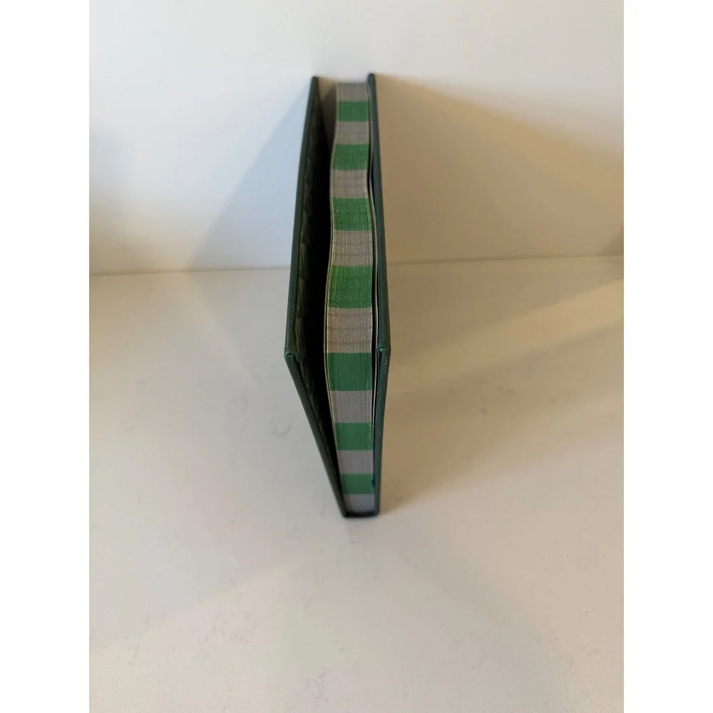 Harry Potter Slytherin House Lined Journal Green Faux Leather Snake Embossed